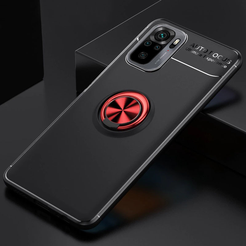 

TPU чохол Deen ColorRing під магнітний тримач (opp) для Xiaomi Redmi Note 10 (Чорний / Червоний) 1152598