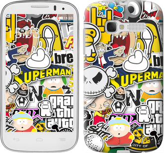 

Чехол Popular logos для Alcatel One Touch Pop C5 5036D 657706