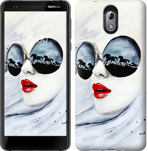 

Чехол Девушка акварелью для Nokia 3.1 670079