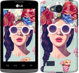 

Чохол Дівчина з квітами на LG Joy H220 298149