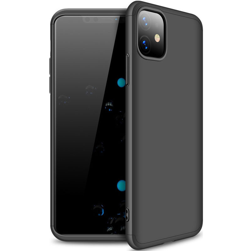 Пластикова накладка GKK LikGus 360 градусів (орр) на Apple iPhone 11 (6.1") (Чорний)