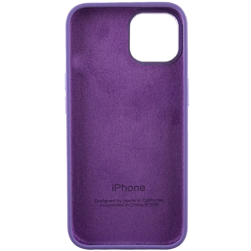 Чохол Silicone Case Metal Buttons (AA) на Apple iPhone 13 (6.1") (Фіолетовий / Iris) в магазині vchehle.ua