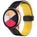 Силіконовий ремінець Classy для Smart Watch 20mm (Black / Yellow)