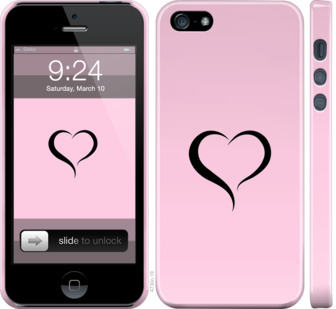 

Чехол Сердце 1 для Apple iPhone 5S 899262
