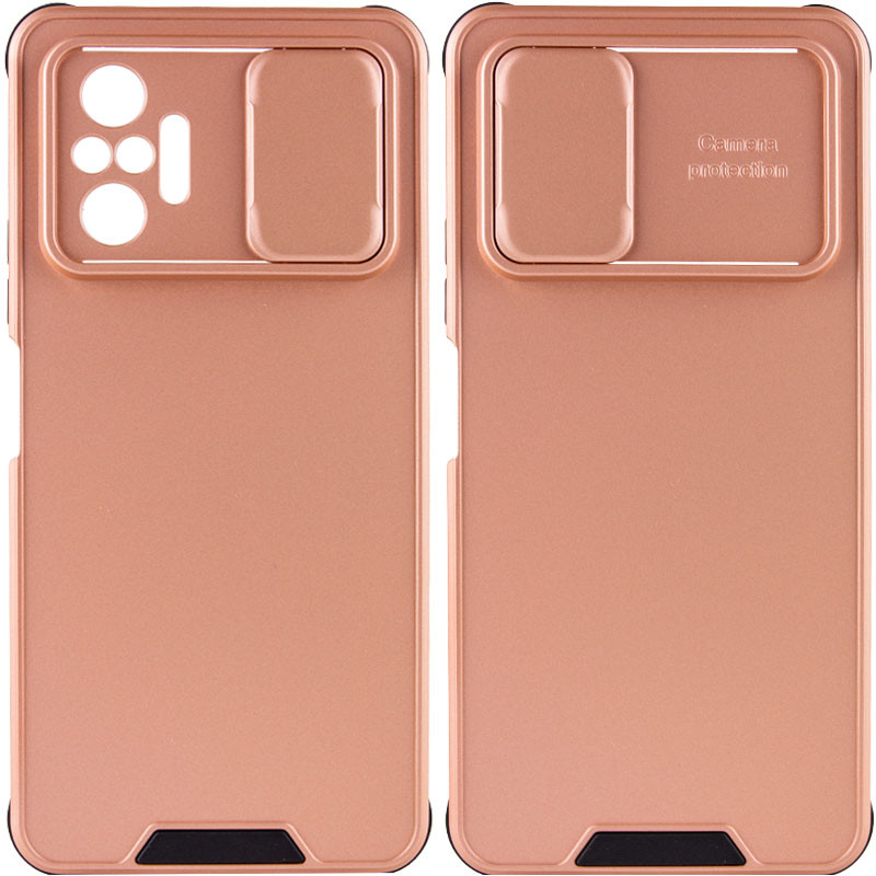 

TPU+PC чехол Lens series для Xiaomi Redmi Note 10 Pro (Rose Gold) 1213088