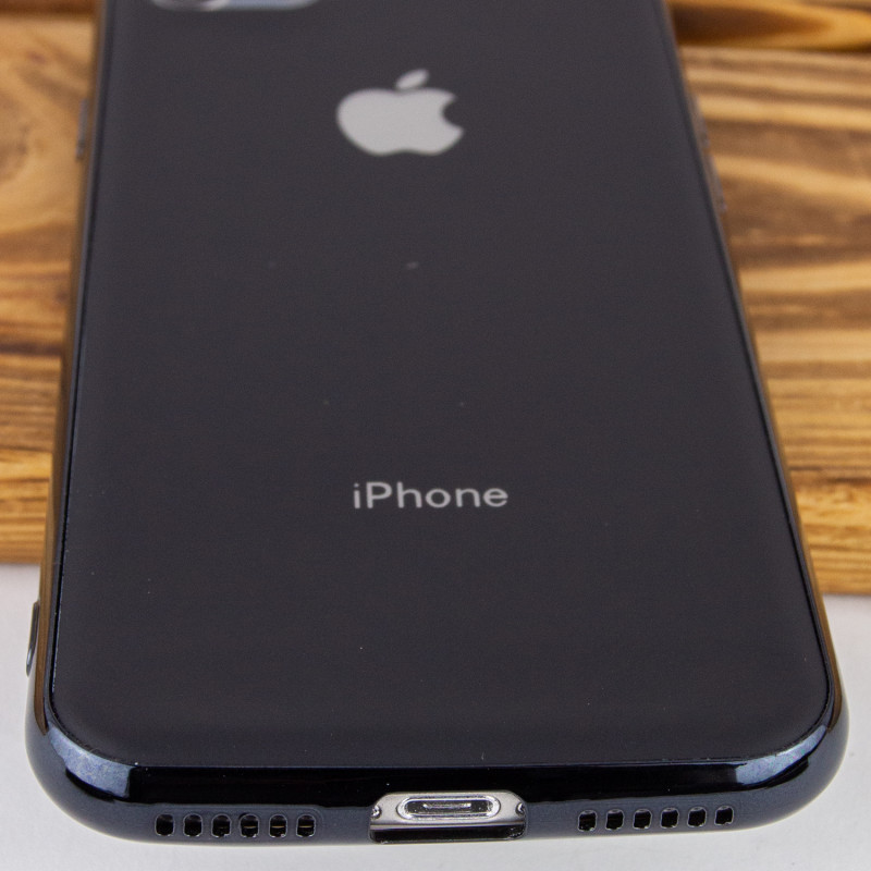 Фото TPU чохол Matte LOGO на Apple iPhone 7 / 8 (4.7") (Чорний / Black) в маназині vchehle.ua