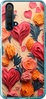 

Чехол Сердечки 3 для Realme X50 1645595