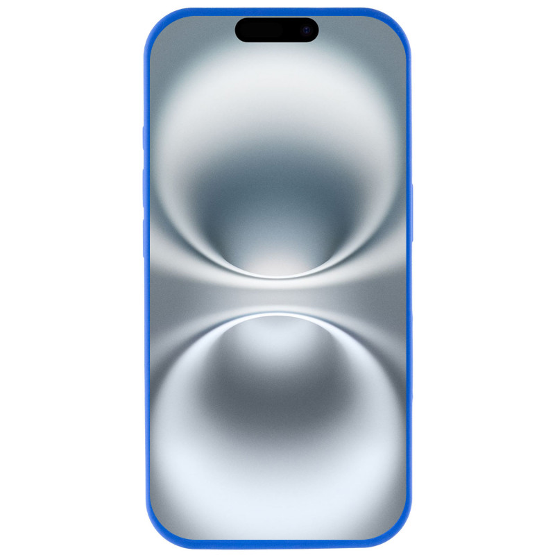Фото Чехол Silicone Case Full Protective (AA) для Apple iPhone 16e (6.1") (Синий / Capri Blue) на vchehle.ua