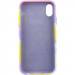 Фото Чехол Silicone case full Aquarelle для Apple iPhone XR (6.1") (Сиренево-желтый) в магазине vchehle.ua