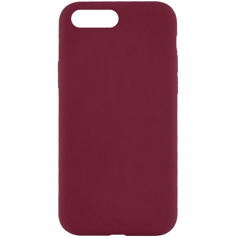 Чехол Silk Full Protective (AA) NO LOGO для Apple iPhone 7 plus / 8 plus (5.5") (Бордовый / Plum)