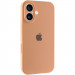 Чехол Silicone Case Full Camera Protective (AA) для Apple iPhone 16 (6.1") (Оранжевый / Cantaloupe)