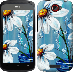 

Чехол Красивые арт-ромашки для HTC One S z560e 323162