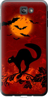 

Чехол Чёрная кошка под луной для Samsung Galaxy J7 Prime 1422254
