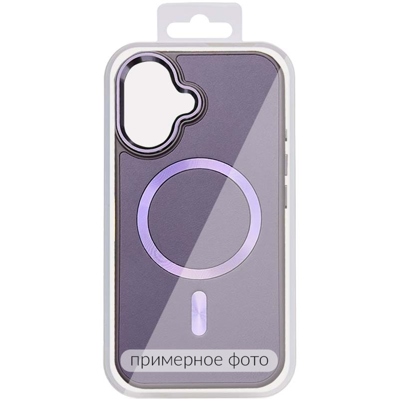 Фото Шкіряний чохол SnapCase with Magnetic Safe на Apple iPhone 14 Pro Max (6.7") (Dark Purple) в маназині vchehle.ua