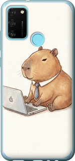 Чохол Funny Capybara CEO Working на Huawei Honor 9A