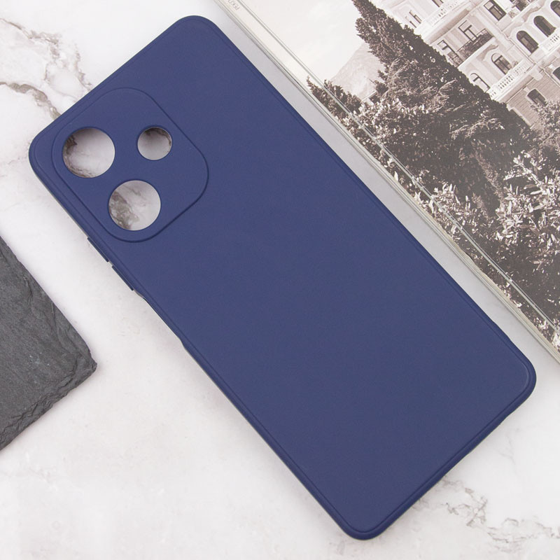 Фото Силиконовый чехол Candy Full Camera для Infinix Hot 30 (Синий / Dark Blue) на vchehle.ua