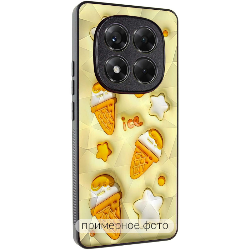 TPU+PC чохол Prisma Fluffie на Xiaomi Redmi Note 14 4G (Int. version) (Ice)