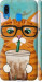 Чехол Зеленоглазый кот в очках для Samsung Galaxy A30 2019 A305F