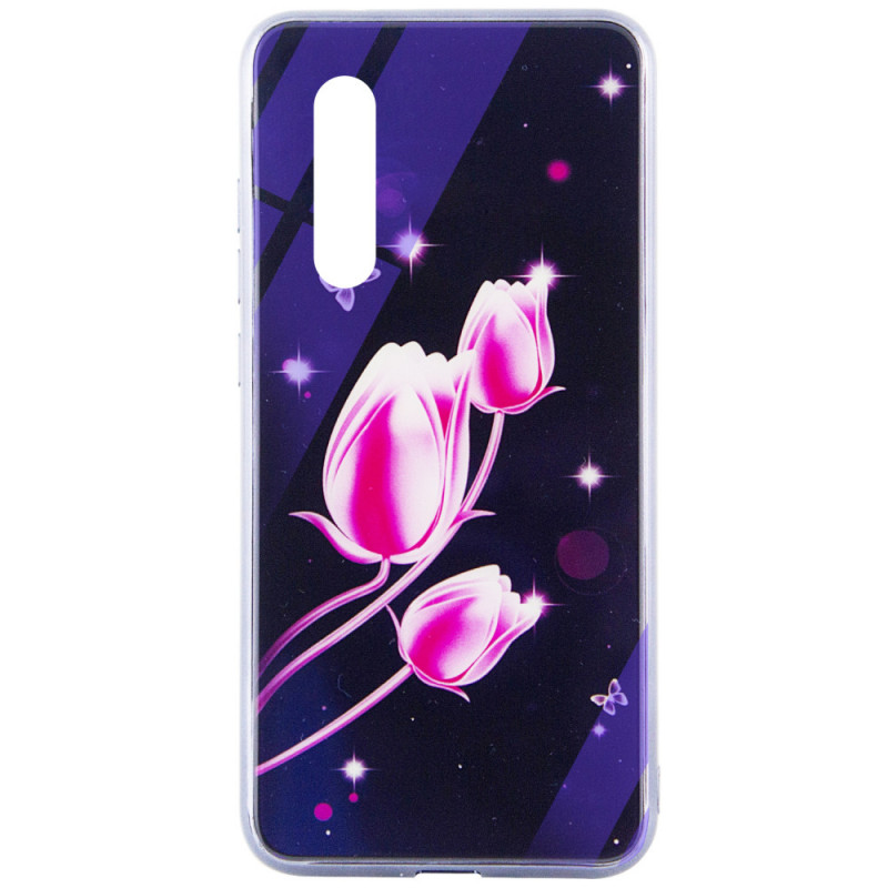 

TPU + Glass чохол Fantasy з глянцевими торцями для Xiaomi Mi CC9 (Тюльпани) 718117