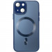 Чохол TPU+Glass Sapphire Midnight with Magnetic Safe на Apple iPhone 14 (6.1") (Синій / Deep navy)