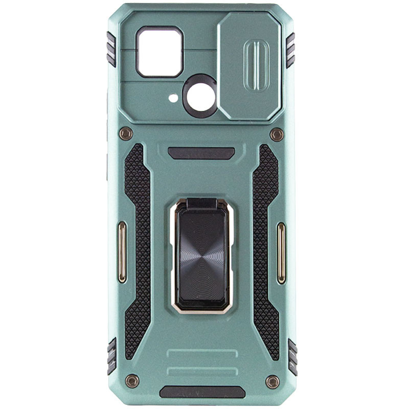 Фото Ударопрочный чехол Camshield Army Ring для Xiaomi Redmi 10C (Зеленый / Light Green) в магазине vchehle.ua