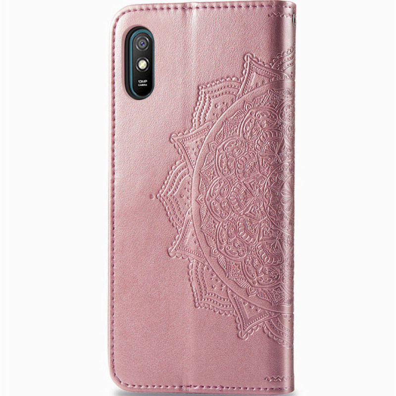 Фото Шкіряний чохол (книжка) Art Case з візитницею на Xiaomi Redmi 9A (Рожевий) в маназині vchehle.ua