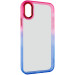 Чохол TPU+PC Fresh sip series на Apple iPhone XS Max (6.5") (Синій / Рожевий)