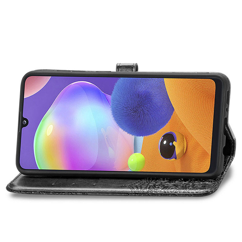 Фото Кожаный чехол (книжка) Art Case с визитницей для Samsung Galaxy A05s (Черный) на vchehle.ua