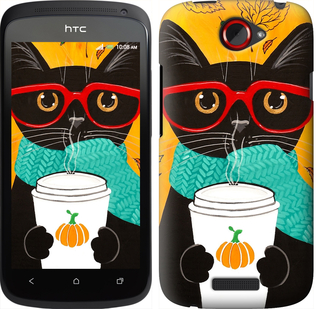 

Чехол Осенний кот для HTC One S z560e 580968