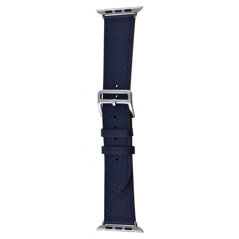 

Ремешок Hermes Corrugated Leather Band Single Tour для Apple Watch 42 mm/44 mm (Синий / Dark Blue) 873455