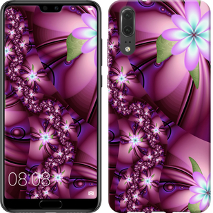 

Чехол Цветочная мозаика для Huawei P20 601313