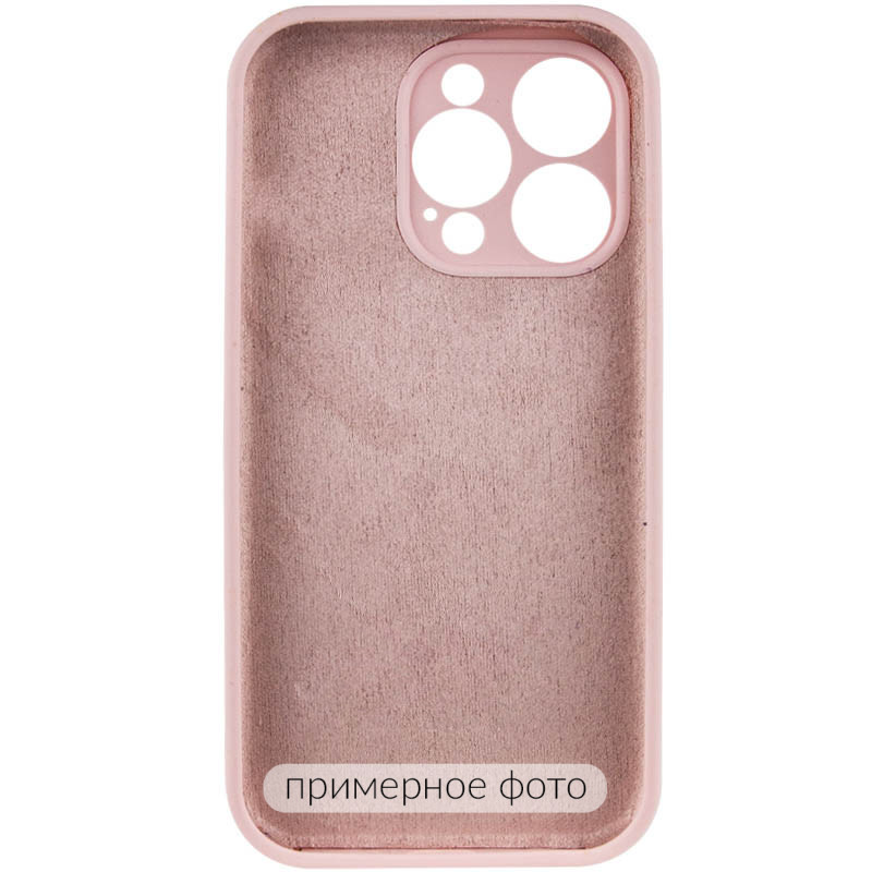 Фото Чохол Silicone Case Full Camera Protective (AA) NO LOGO на Apple iPhone 16 (6.1") (Рожевий / Chalk Pink) на vchehle.ua