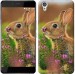 Чехол Кролик и цветы для OnePlus X