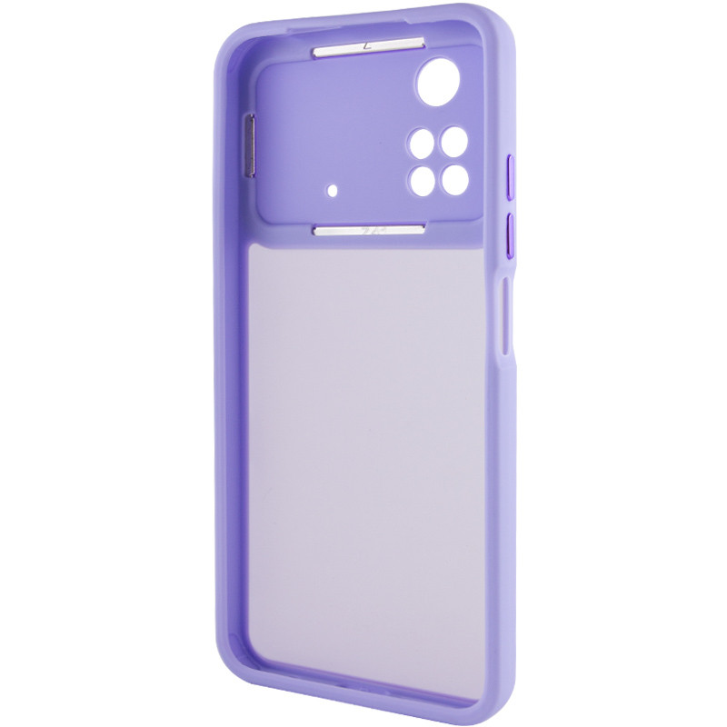 Фото TPU+PC чехол Accent для Xiaomi Poco M4 Pro 4G (White / Purple) в магазине vchehle.ua