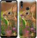 Чехол Кролик и цветы для Huawei Y7 2019