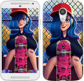 

Чохол Прикольна дівчинка зі скейтбордом на Motorola Moto G2 618445