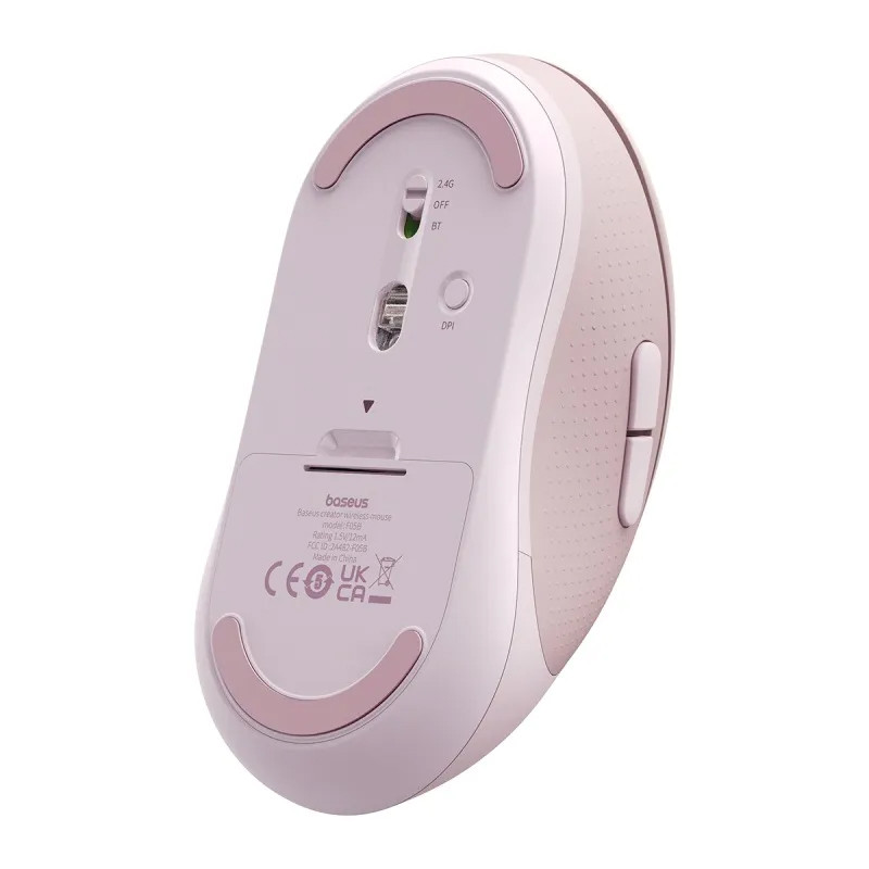 Мышь беспроводная Baseus F02 Ergonomic (without Battery) (B01055505) (Baby pink) в магазине vchehle.ua