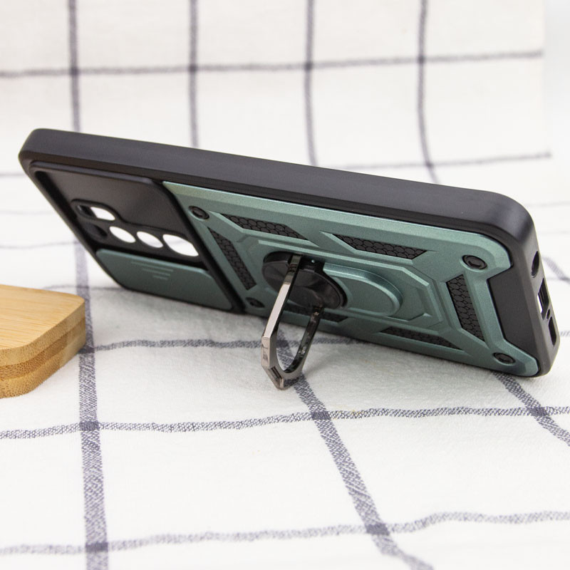 Купить Ударопрочный чехол Camshield Serge Ring для Xiaomi Redmi Note 8 Pro (Зеленый) на vchehle.ua