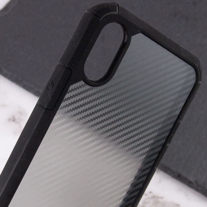 

Чохол TPU+PC Matte Carbon для iPhone X (5.8") (Чорний) 1216645