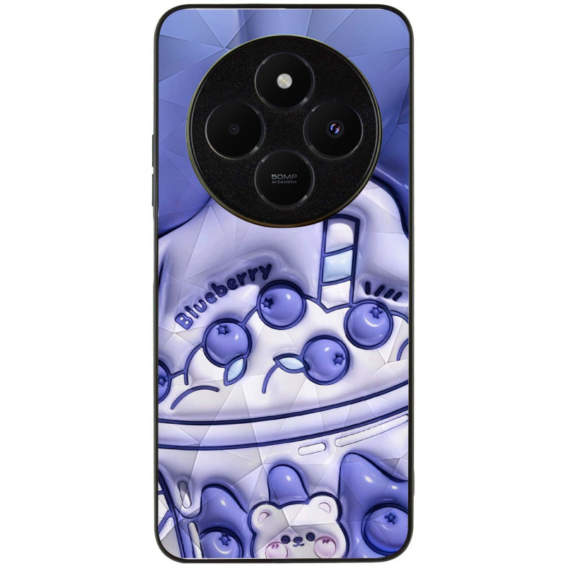 Фото TPU+PC чохол Prisma Fluffie на Xiaomi Redmi 14C / Poco C75 (Blueberry) на vchehle.ua