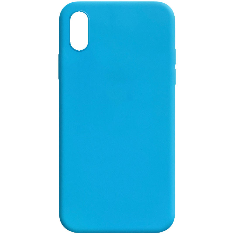 

Силиконовый чехол Candy для Apple iPhone XR (6.1") (Голубой) 937859