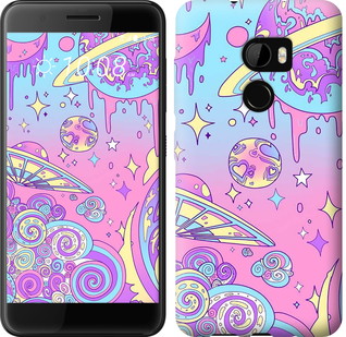 

Чехол Розовая галактика для HTC One X10 633320