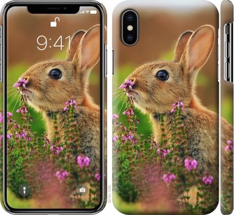 

Чохол Кролик і квіти на iPhone X 468441