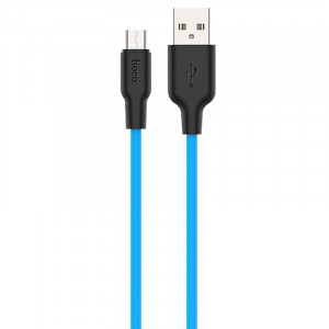 Дата кабель Hoco X21 Plus Silicone MicroUSB Cable (1m)