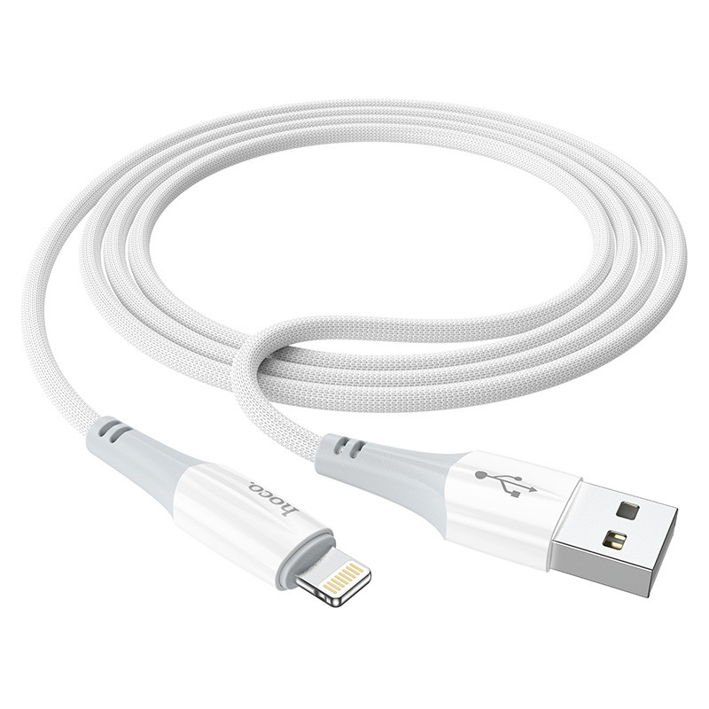 Фото Дата кабель Hoco X70 Ferry USB to Lightning (1m) (White) в магазине vchehle.ua