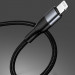Фото Дата кабель MJEMS US-SJ330 M2 Type-C to Lightning Fast Charging Cable 1.2m (Чорний) в маназині vchehle.ua