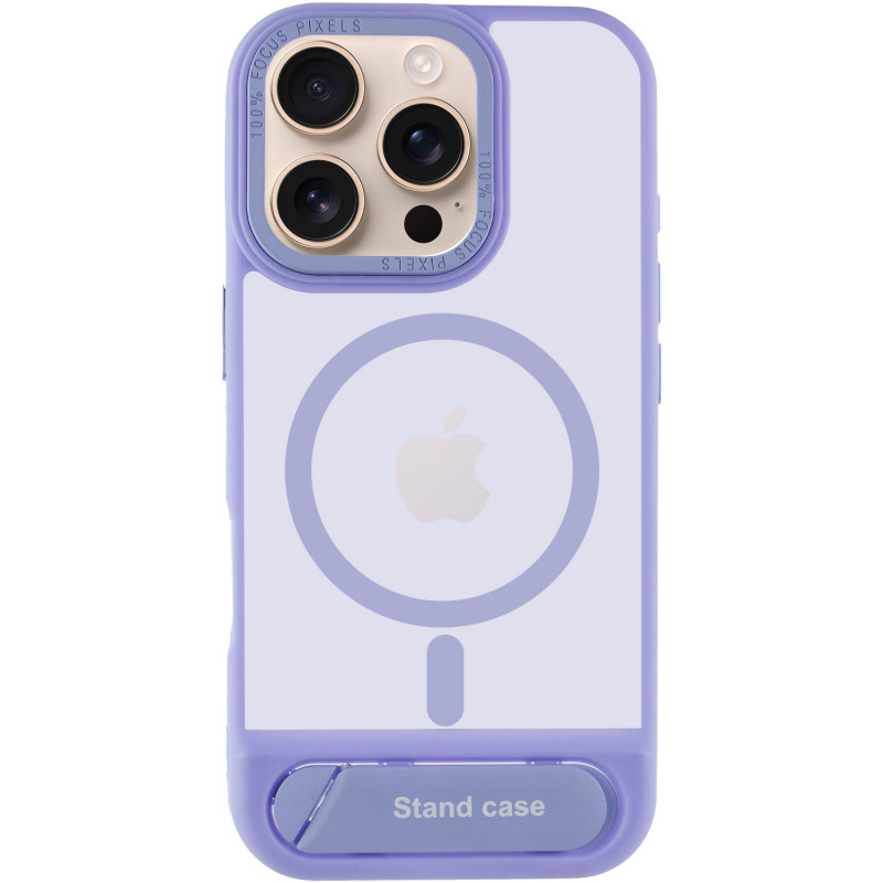 Фото TPU+PC чехол Stand case для Apple iPhone 16 Pro Max (6.9") (Light blue) на vchehle.ua
