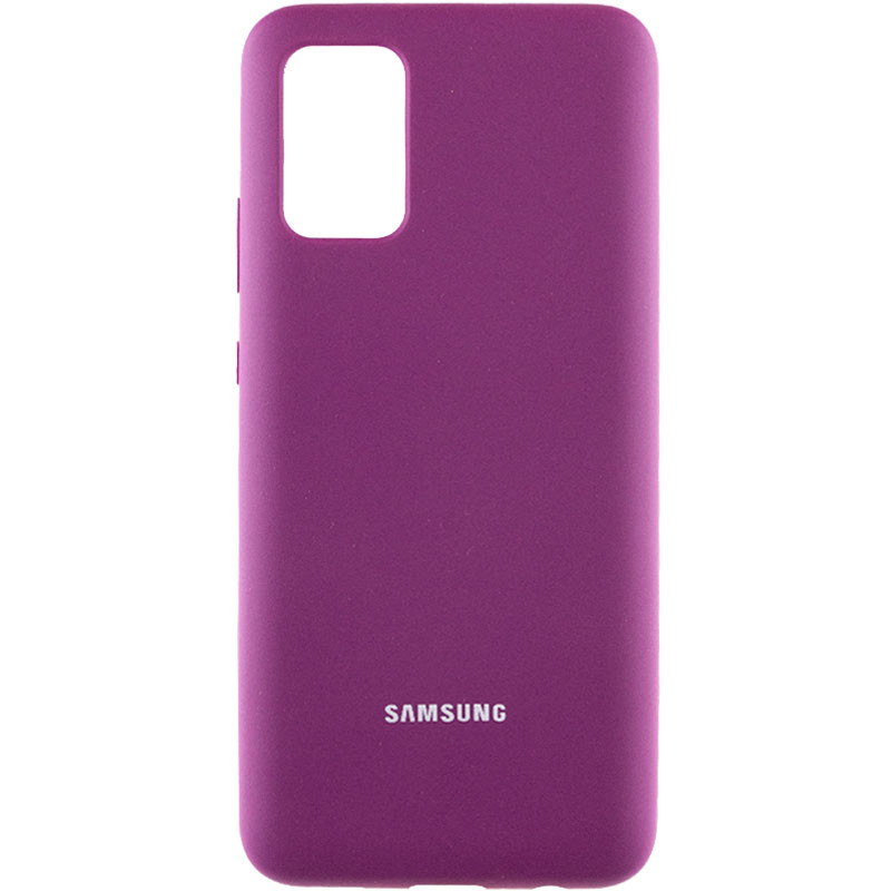 Чохол Silicone Cover Full Protective (AA) на Samsung Galaxy A02s (Фіолетовий / Grape)