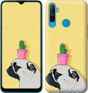 

Чохол Мопс з кактусом на Realme C3 933962