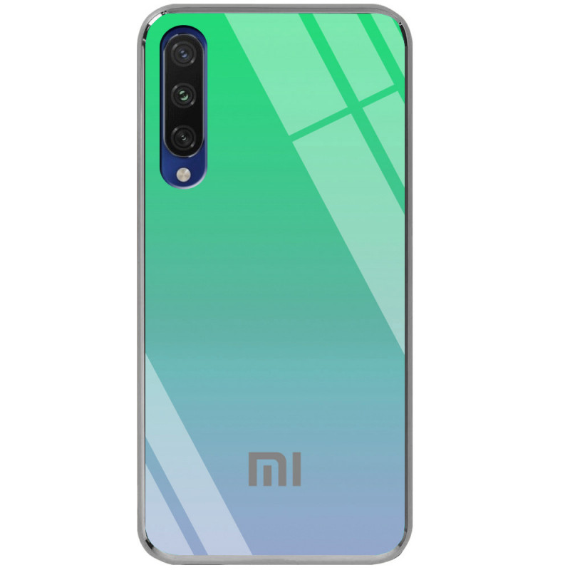 

TPU+Glass чехол Gradient Rainbow с лого для Xiaomi Mi CC9 (Зеленый) 737966